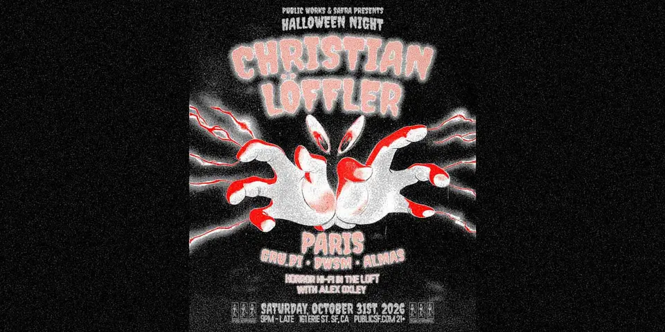 Artwork for Christian Löffler >< Halloween Night >< presented by Public Works & Safra